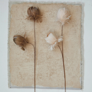 Taupe Feather Flower Stem