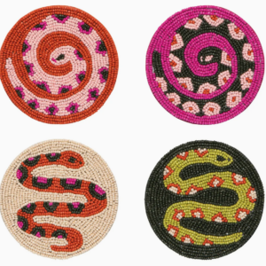 Gardenland Beaded Coasters Set of 4