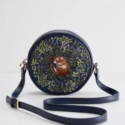 Dormouse Embroidered Circle Purse