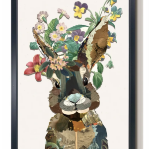 3D Collage Art - Bunny
