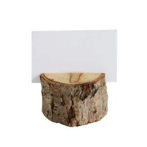 Wood Slice Place Holder (Set of 6)