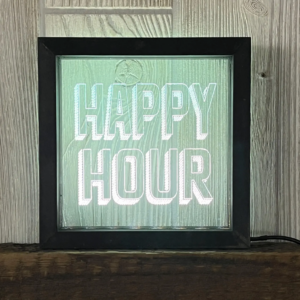 Happy Hour Light-Up Sign