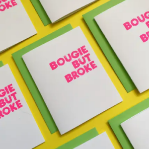 Bougie but Broke Card