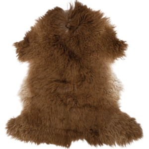 Brown Lamb Fur Rug