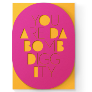 Bomb Diggity Sleeve Greeting Card