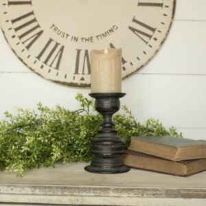 7.5" Black Candlestick