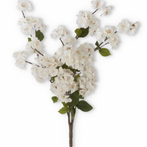 25 " White Peach Blossom Bush