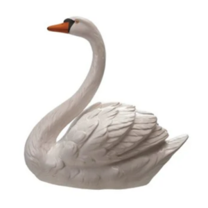 7" Swan Shaped Planter