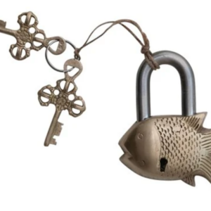 Metal Fish Lock w/Key