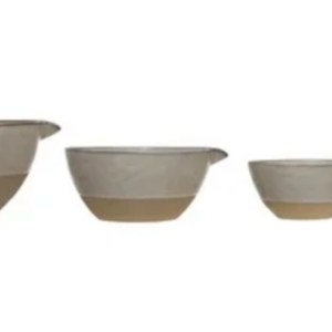 White Ceramic Batter Bowls