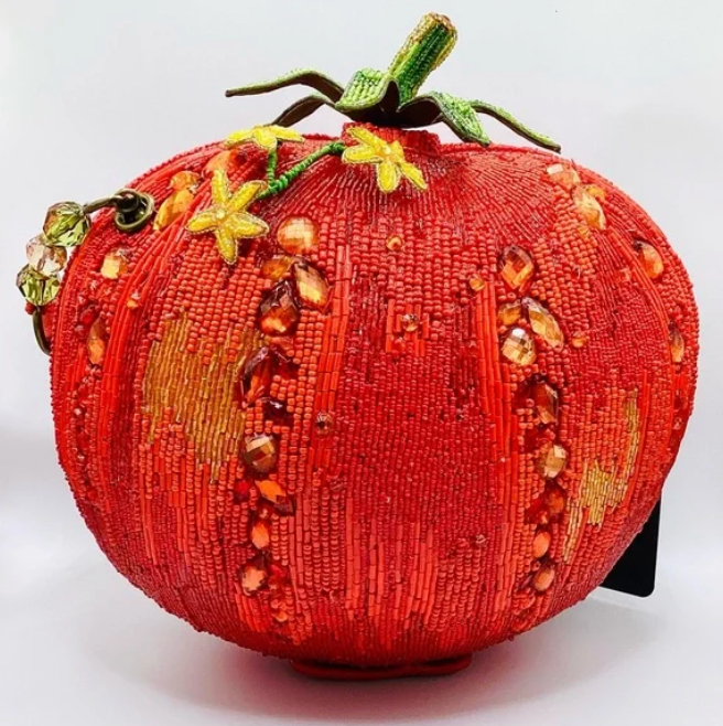 Pomodoro Beaded Purse