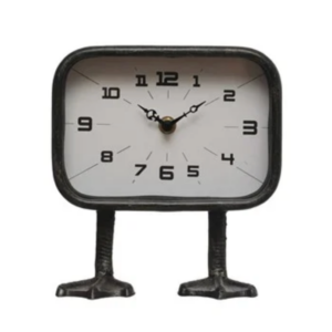Vintage Clock with Duck Feet