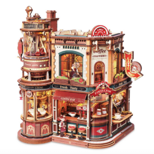 Miniature Coffee Factory Music Box
