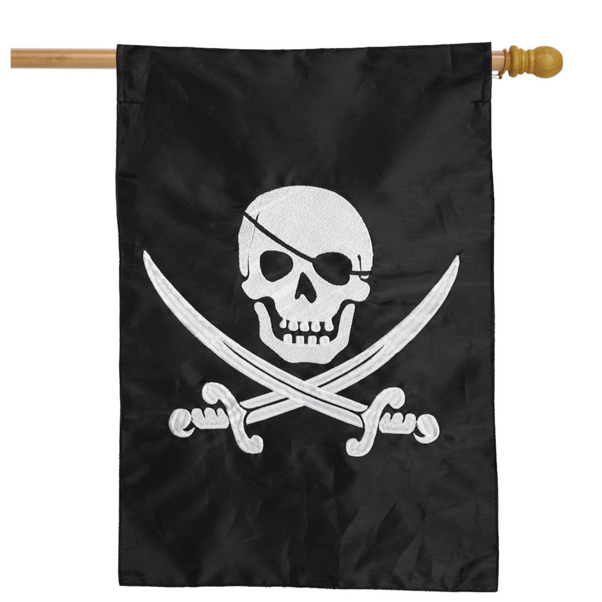 Pirate Embroidered House Flag
