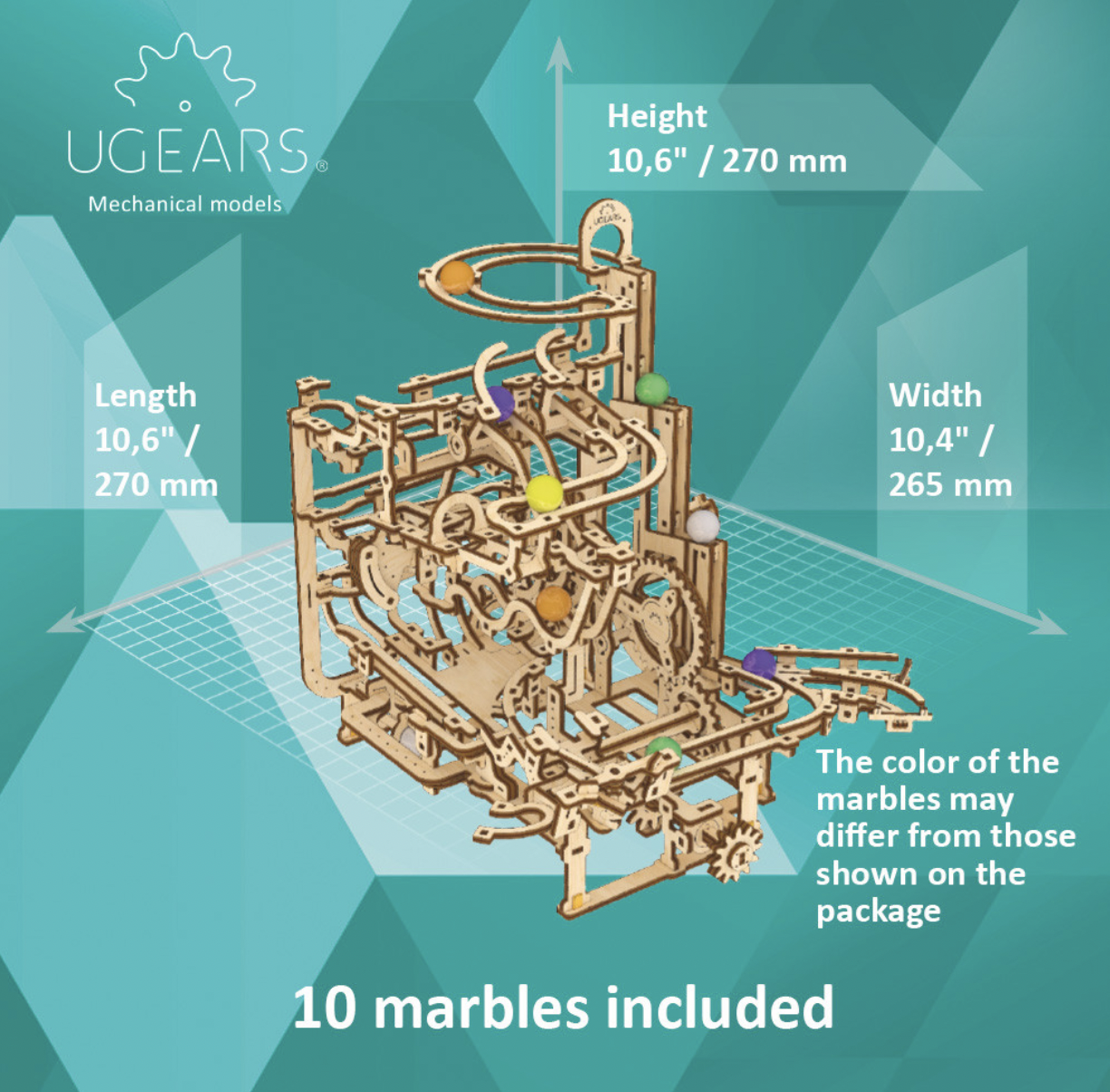 UGears Marble Run Tiered Hoist