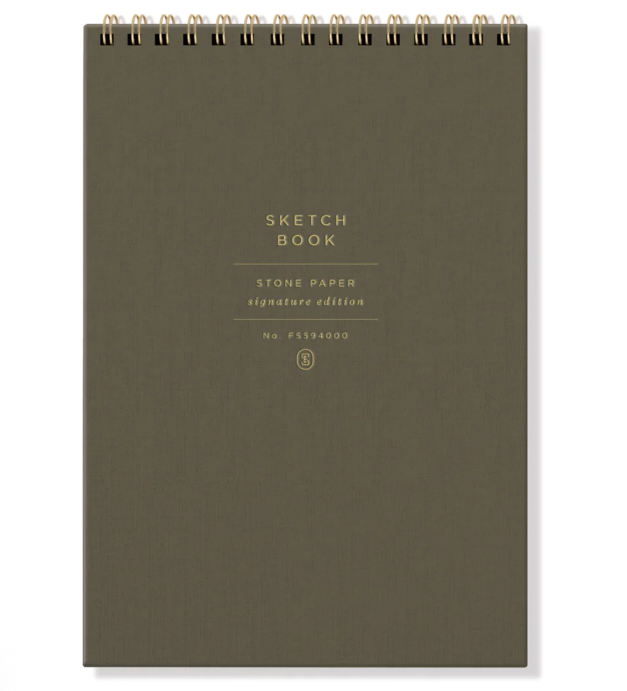 Olive Green Spiral Sketchbook