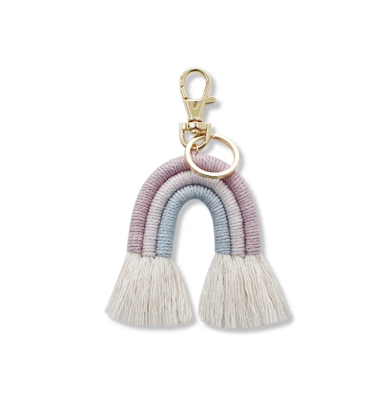 Rainbow Tassel Keychain
