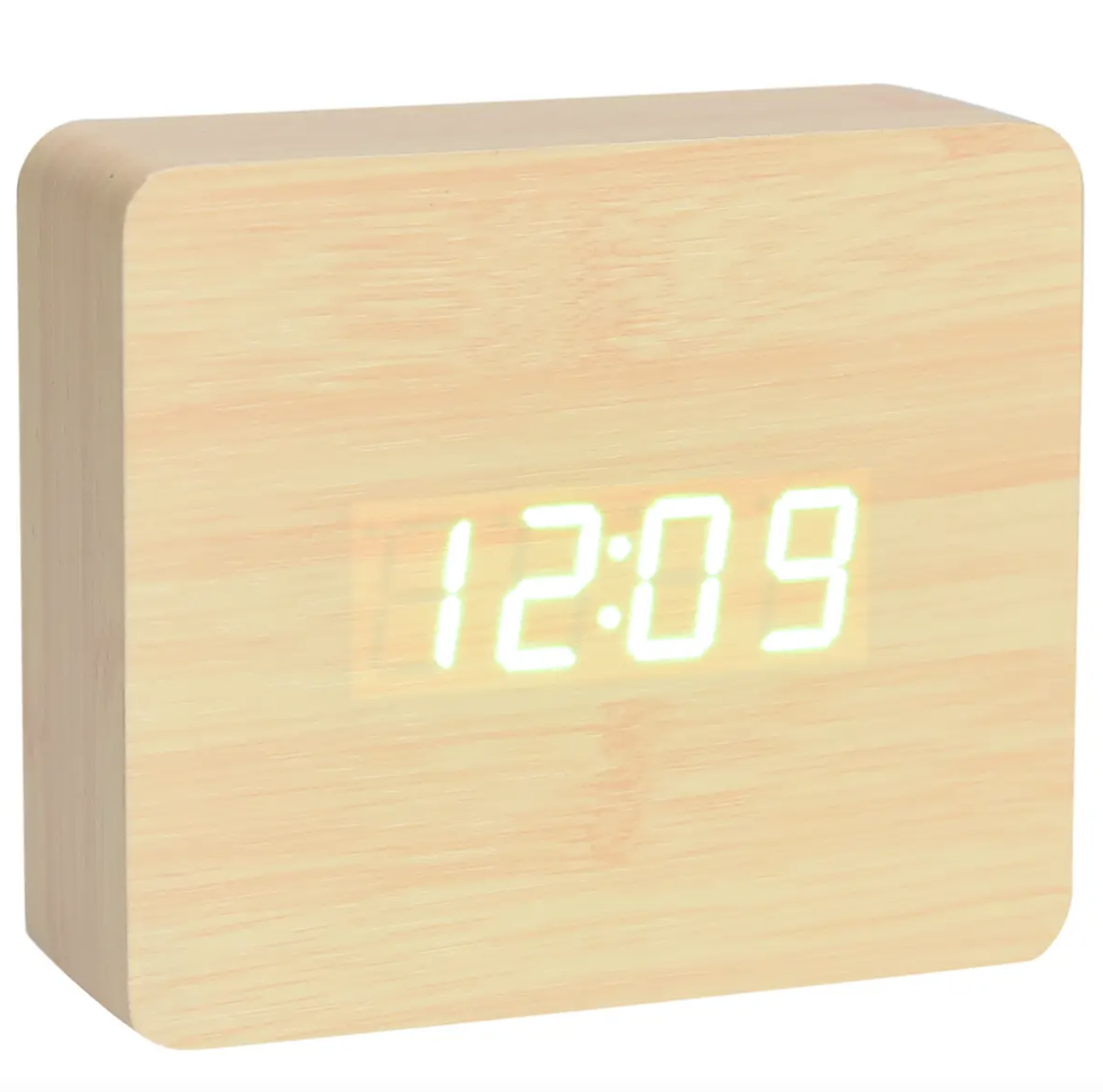 Oak Digital Clock