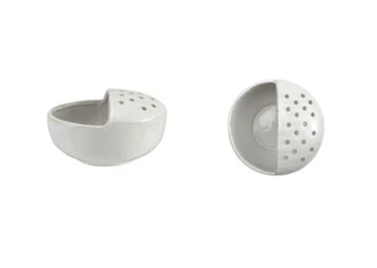 Round White Strainer Bowl