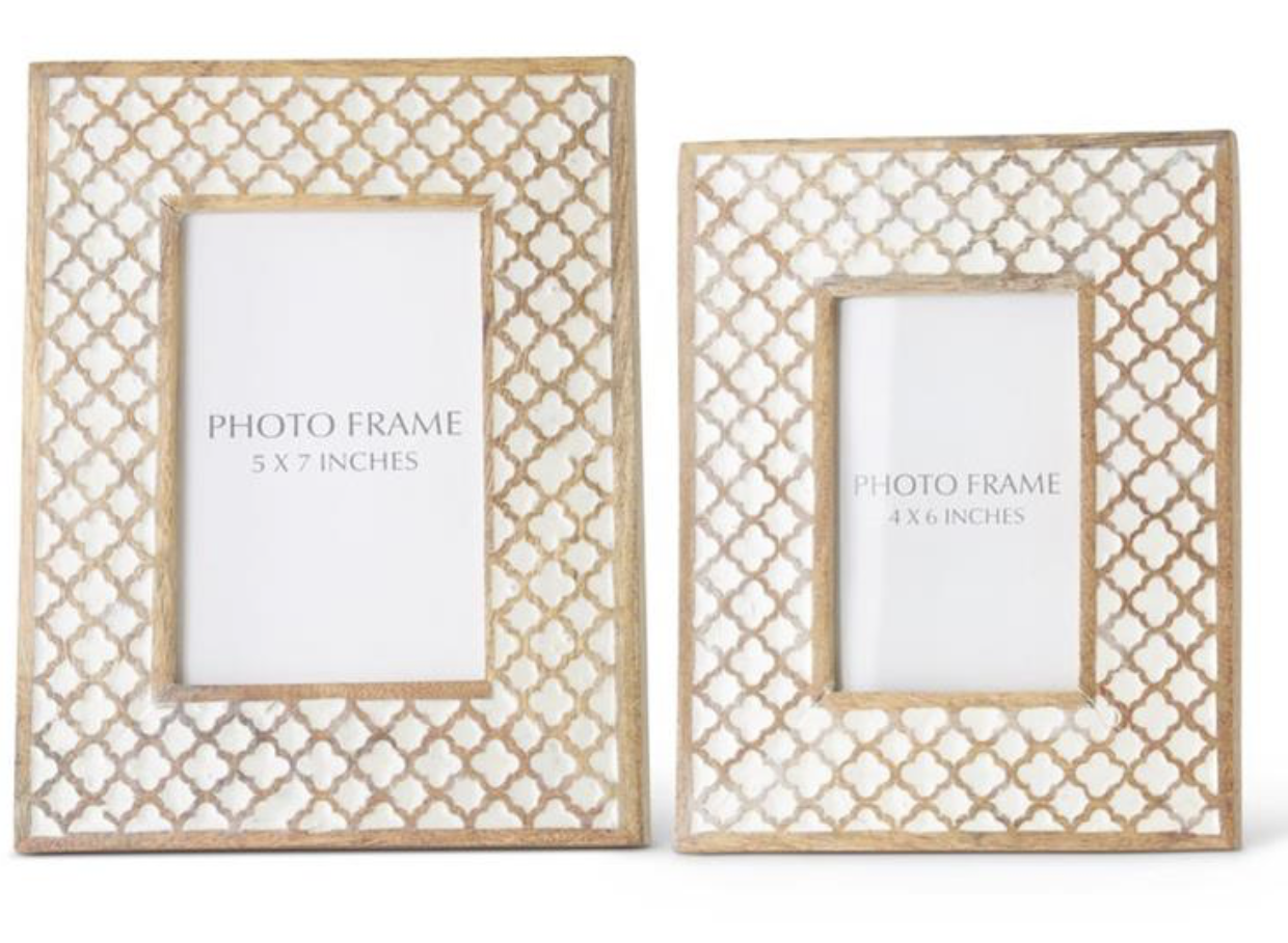 Moroccan Pattern Mango Wood Frame