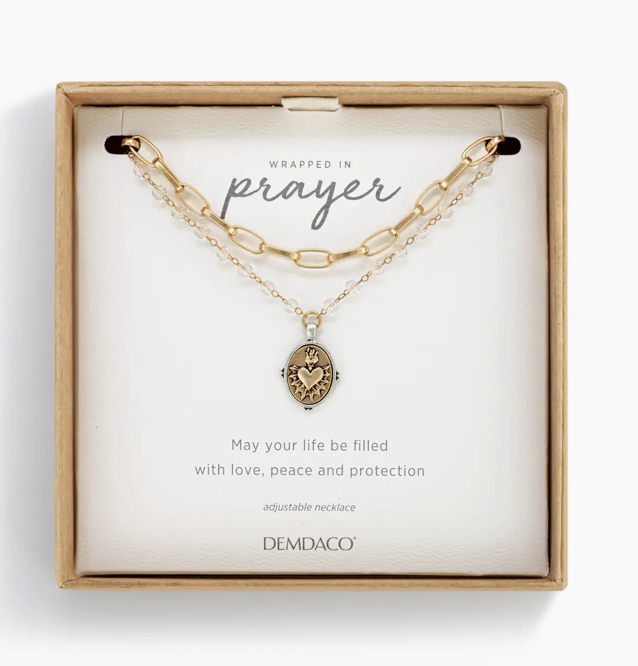 Sacred Heart Necklace - Gold