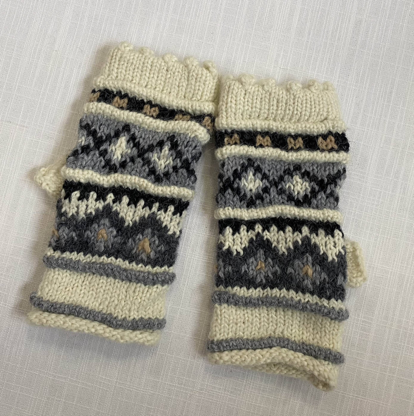 Peru Cut Off Mittens