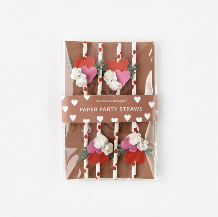 Valentine Paper Straws