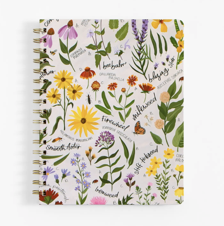 Wildflower Botanicals Spiral Notebook