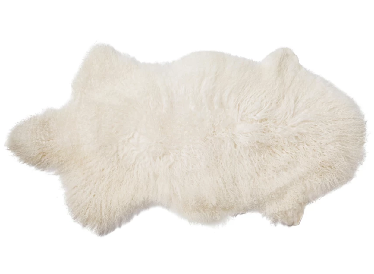 Natural Lamb Fur Rug