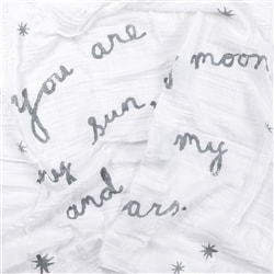 Organic Cotton Baby Swaddle - My Sun, My Moon