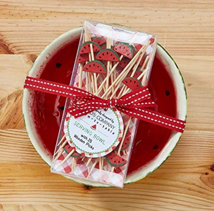 Watermelon Bowl with 25 Picks