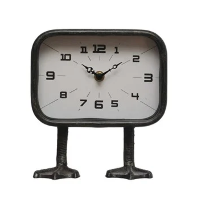 Vintage Clock with Duck Feet