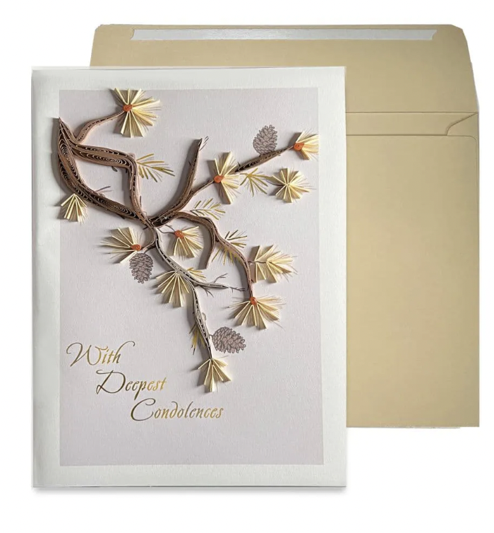 Pine Tree Sympathy Card
