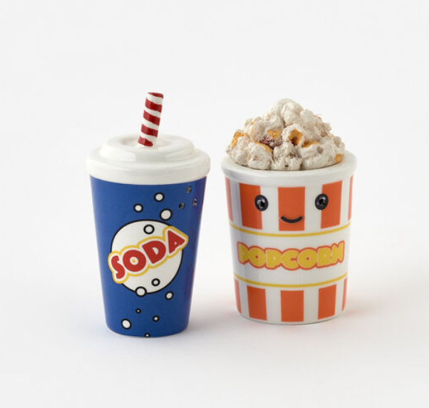 Popcorn and Soda Salt & Pepper Shakers