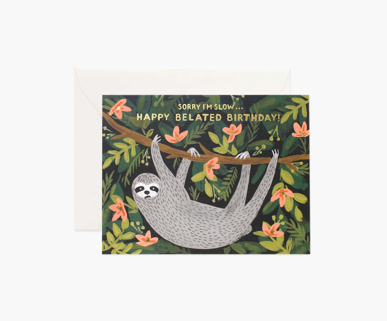 Sloth Belated Birthday Card