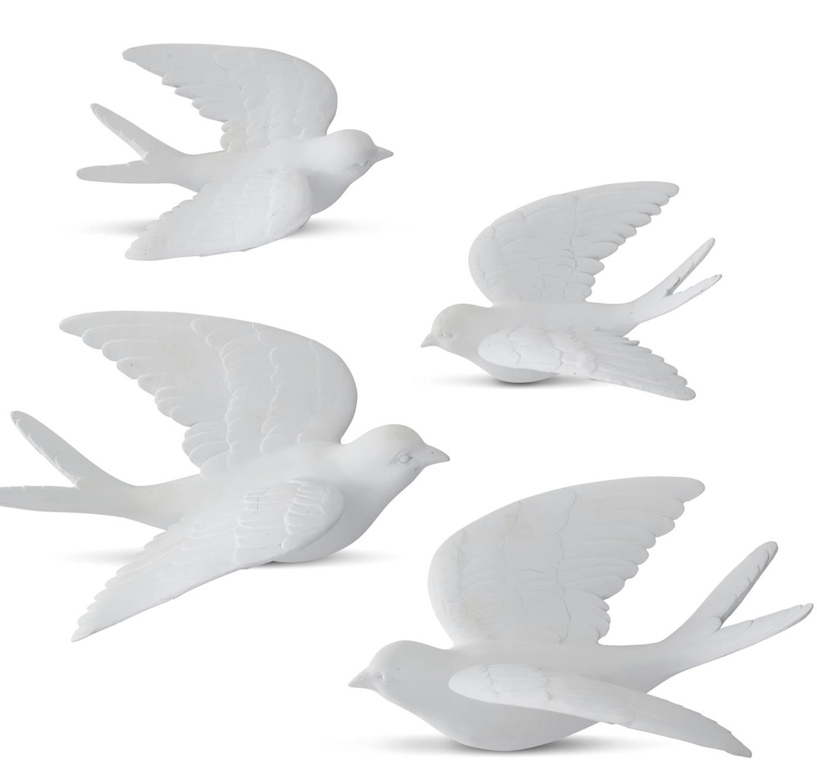 Resin Hanging Birds - Set of 4