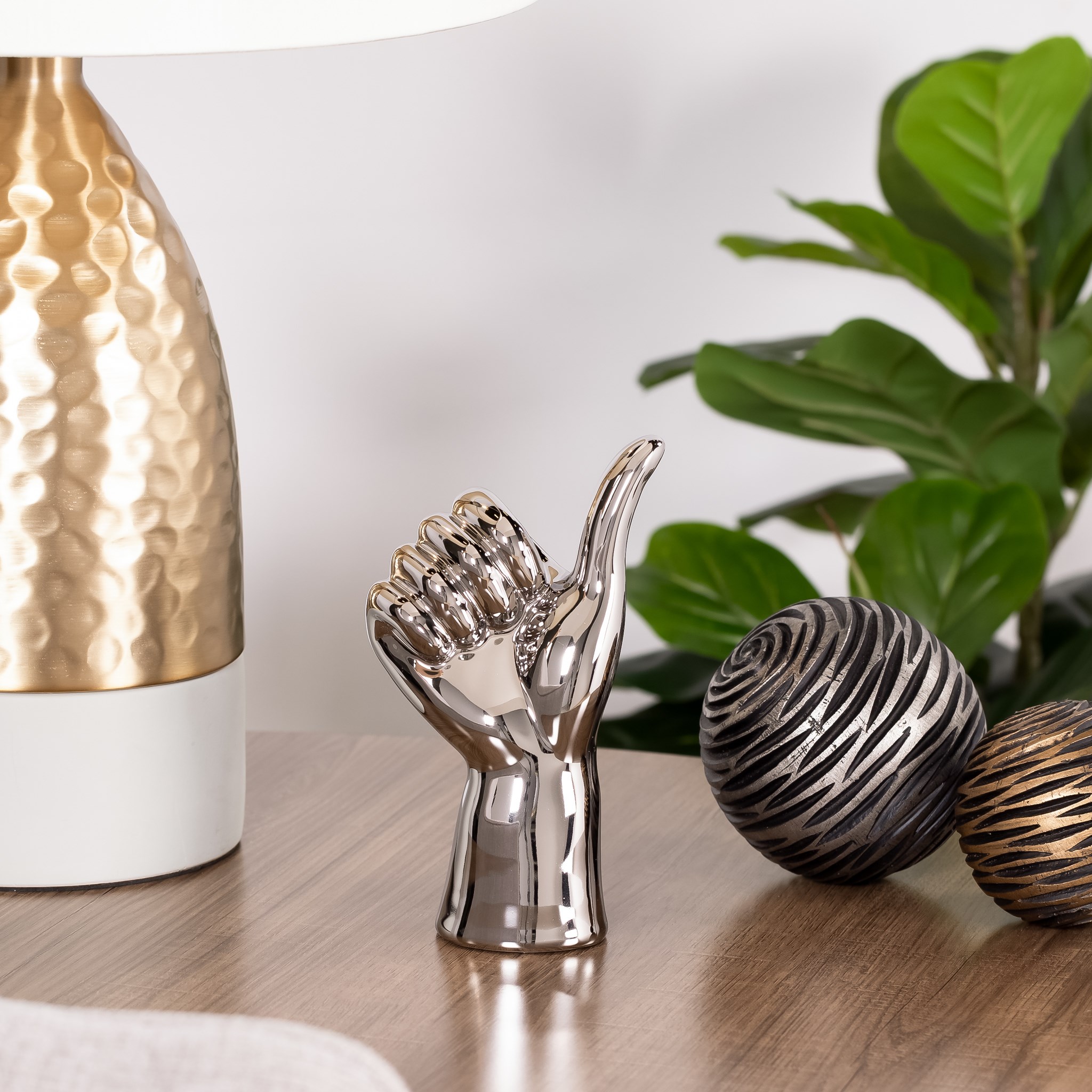 Silver Gesture Hand - Thumbs Up