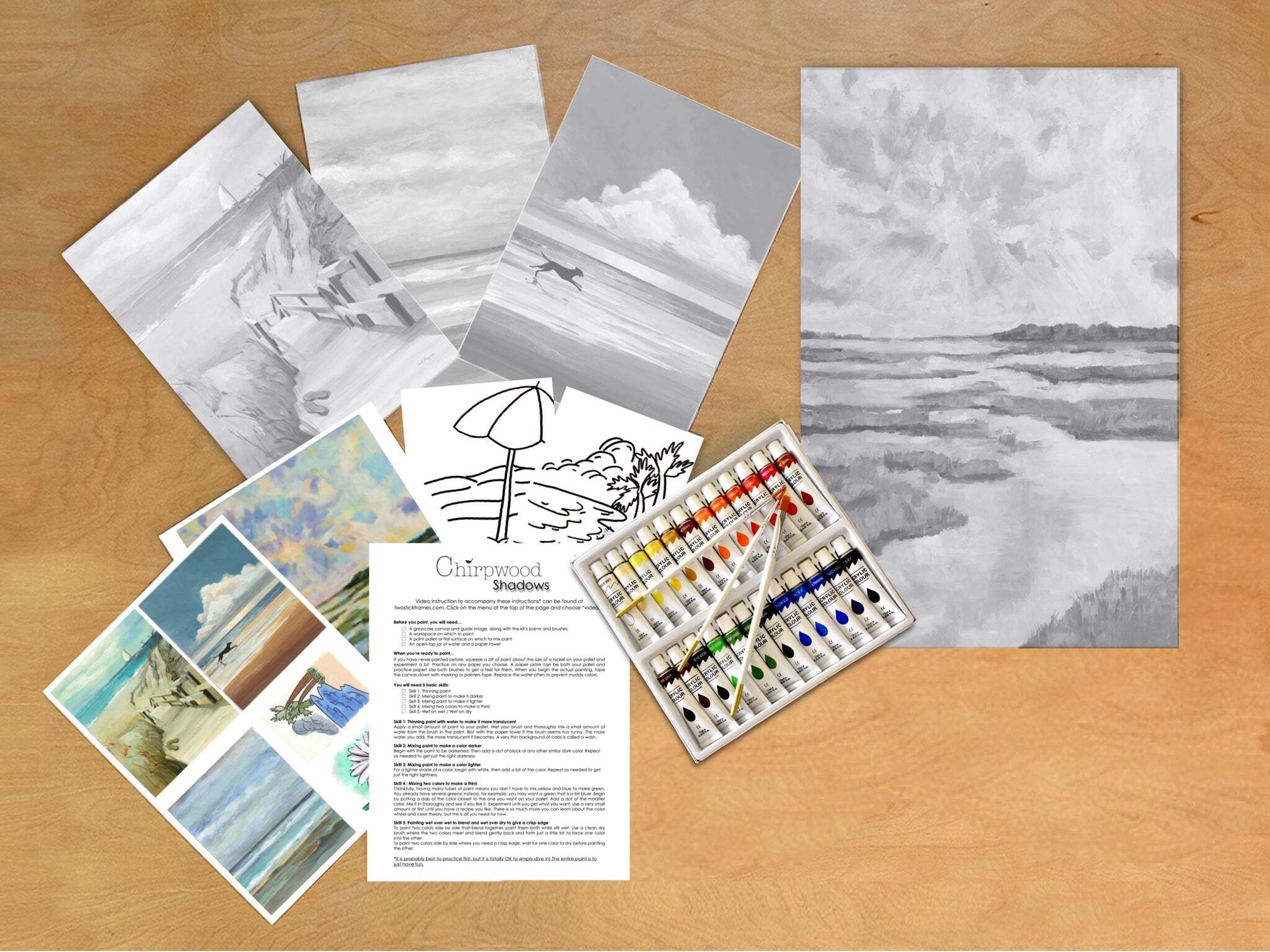 Multi-Canvas Art Kit - Beaches