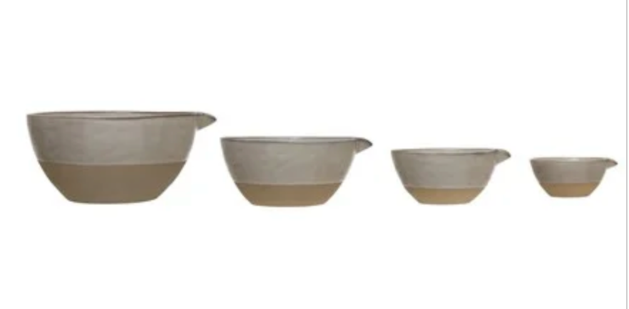 White Ceramic Batter Bowls