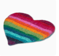 Rainbow Heart Trivet