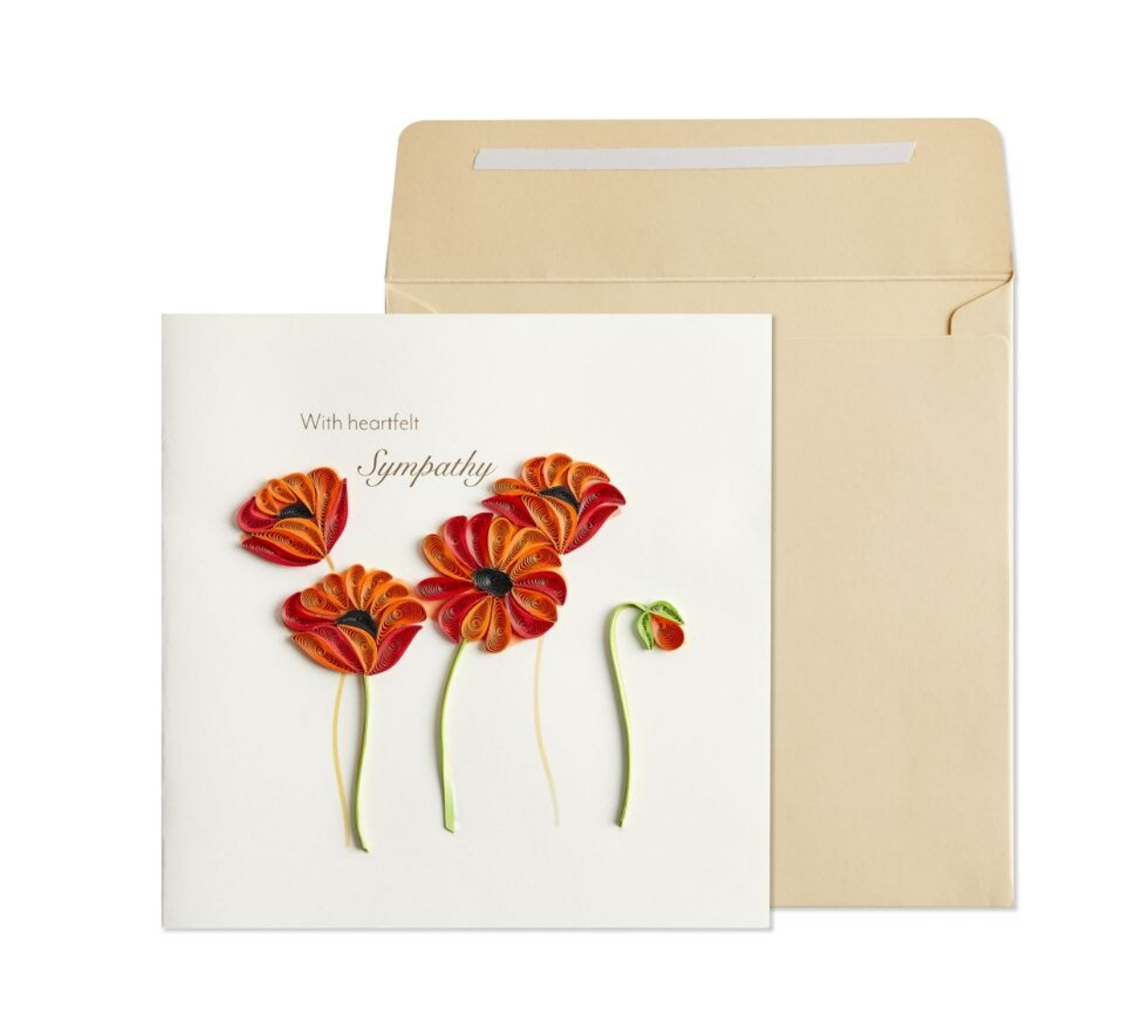 Poppies Sympathy Card