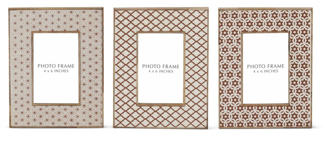 Wood & Resin Tile Photo Frames