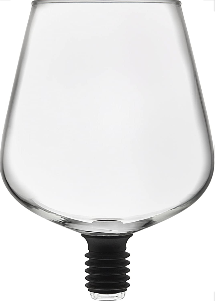 Wine Glass Bottle Topper