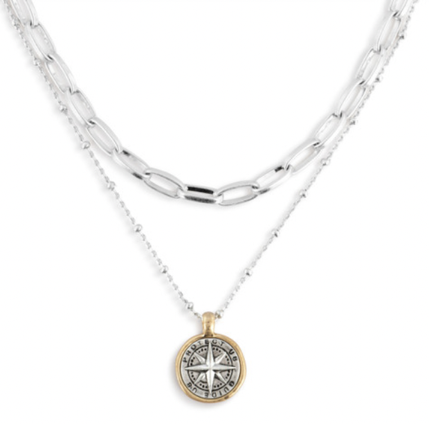 Protect & Guide Necklace -Silver
