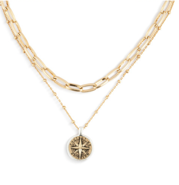 Protect & Guide Necklace -Gold