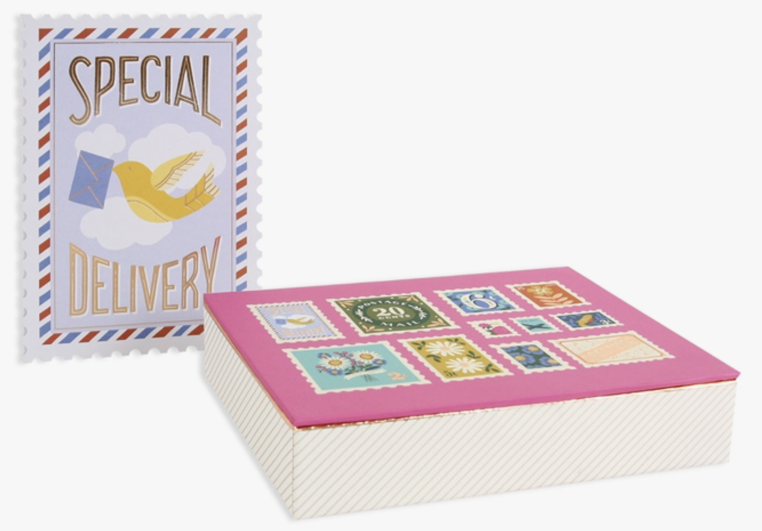 Postage Stamp Card Set