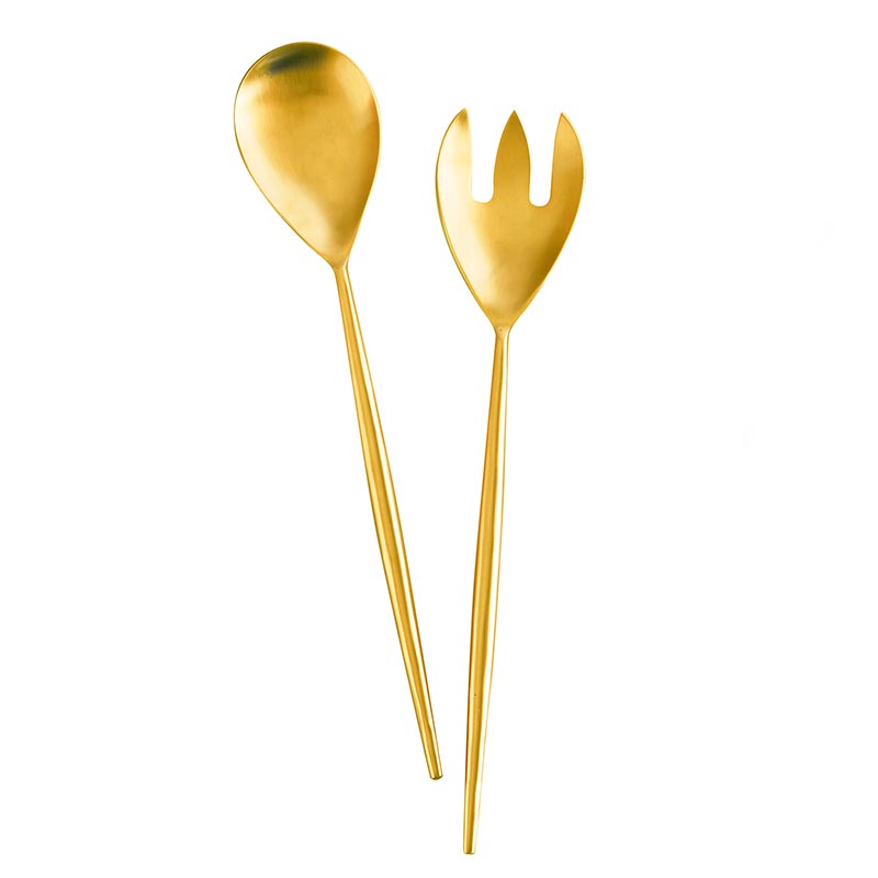 Salad Server - Matte Gold
