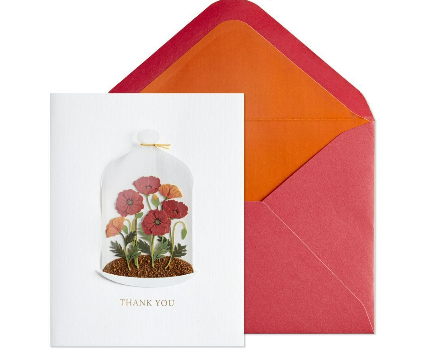 Thank You Flowers in Cloche