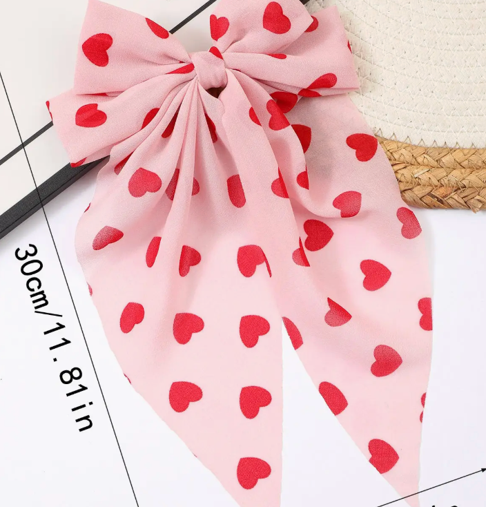 Valentine's Sweet Bow Hair Clip