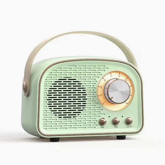 Retro Bluetooth Speaker - Mint